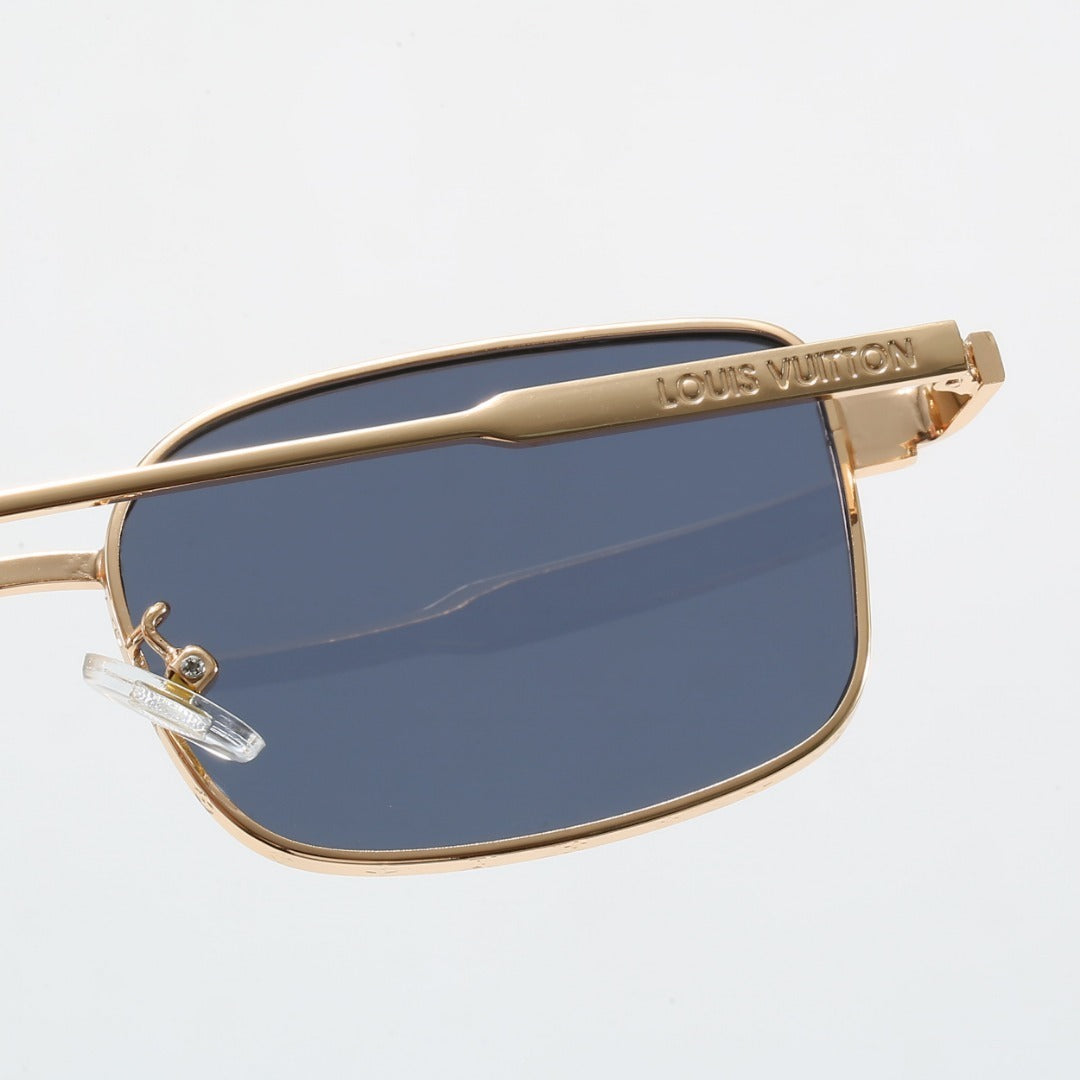 Metal Narrow Square Sunglasses 6A009