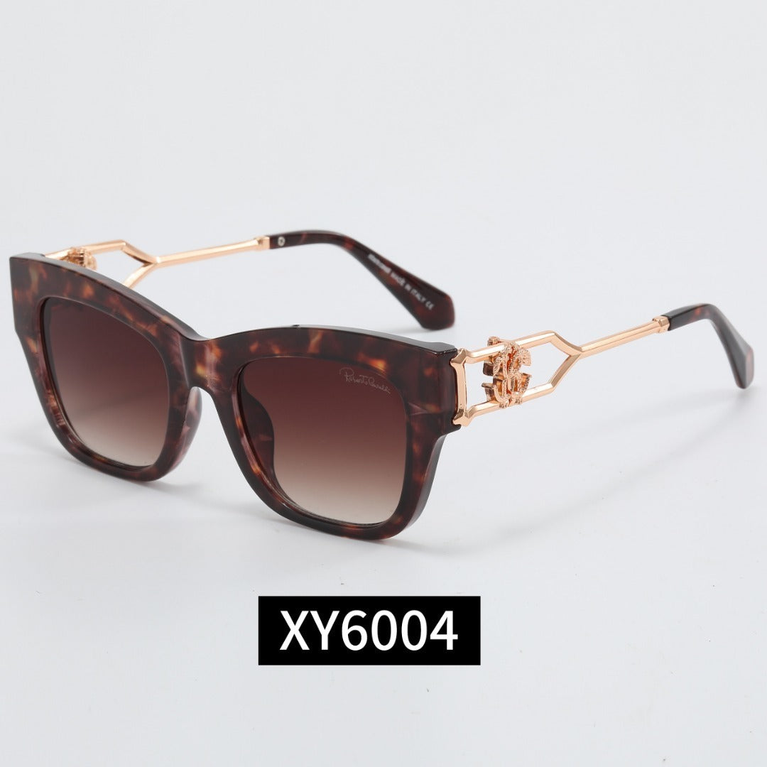 Cat-Eye Sunglasses with Metal Decorated Temples XY6004