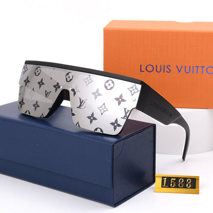 Futuristic Oversized One-Piece Sunglasses (Model 1583)