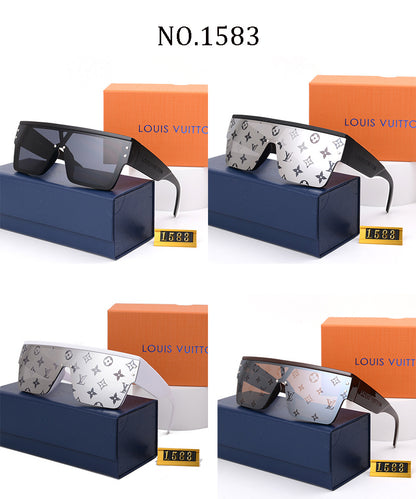 Futuristic Oversized One-Piece Sunglasses (Model 1583)