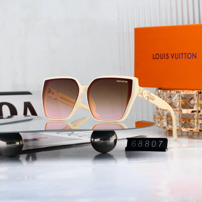 Minimalist Oversized Metal Decorated Sunglasses 68807