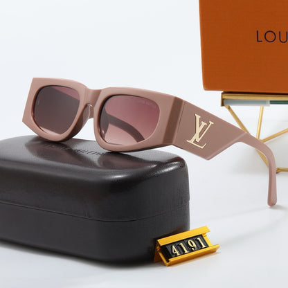 Vintage Cat-Eye Bold Frame Sunglasses with Metal Detail (Model 4191)