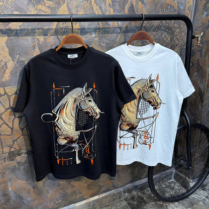 Personalized Horse Print Short Sleeve T-Shirt
