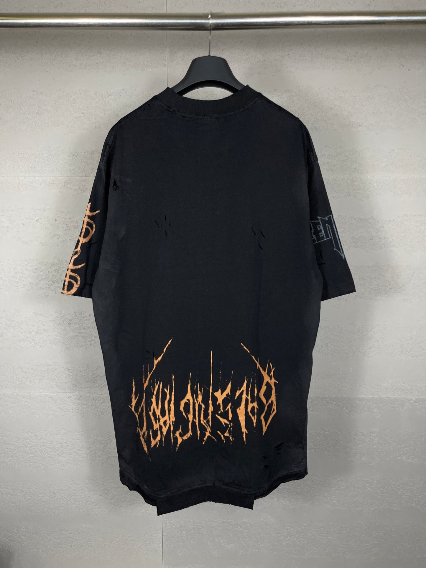 Wash gradient pattern t-shirt