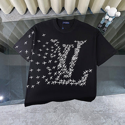 New small plane printing t-shirt