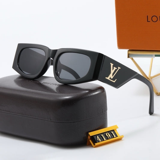 Vintage Cat-Eye Bold Frame Sunglasses with Metal Detail (Model 4191)