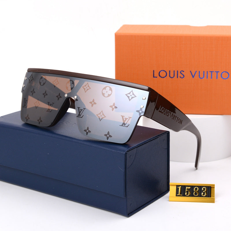Futuristic Oversized One-Piece Sunglasses (Model 1583)