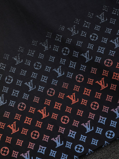 Gradient foam printing t-shirt