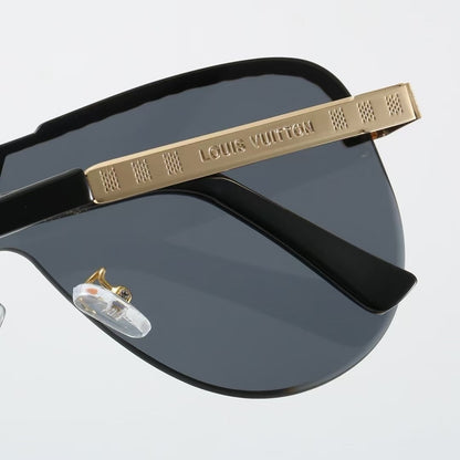 Winged Boundary Rimless Sunglasses with Metal Detail