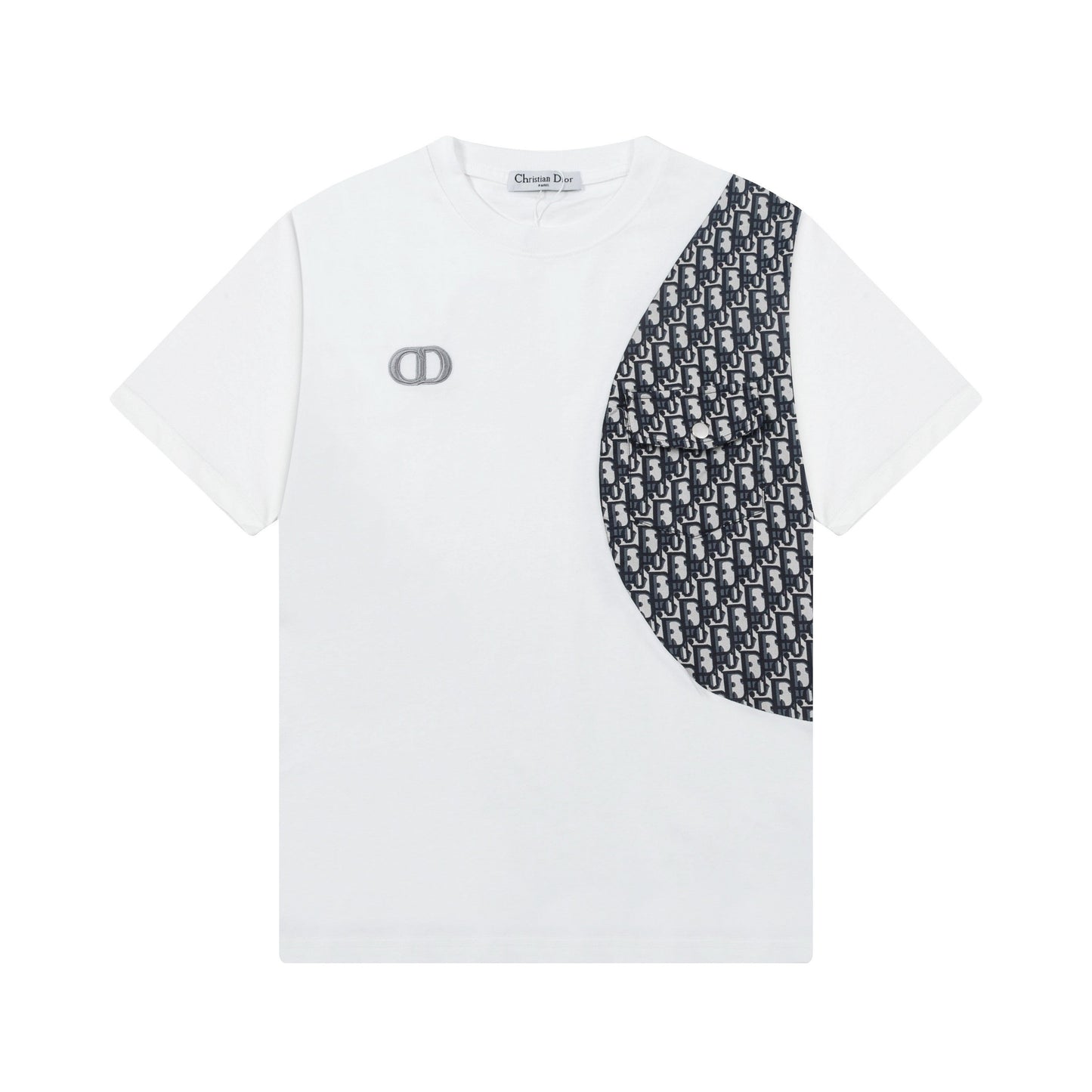 New embroidery splicing t-shirt