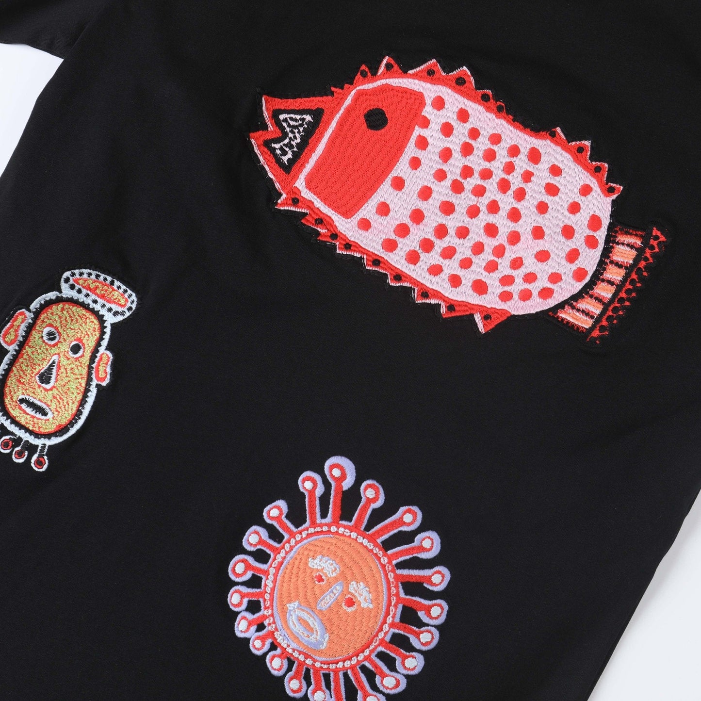 New full-embroidery t-shirt