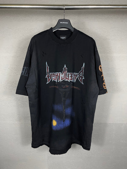 Wash gradient pattern t-shirt