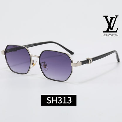 Metal Polygonal Frame Sunglasses SH313