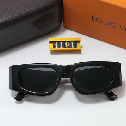 Vintage Cat-Eye Bold Frame Sunglasses with Metal Detail (Model 4191)