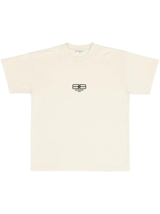 0528 logo embroidered cotton T-shirt