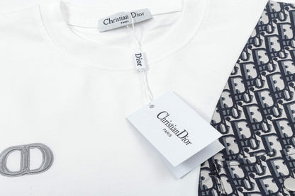 New embroidery splicing t-shirt