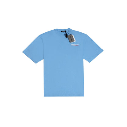 Classic round collar cotton embroidery t-shirt