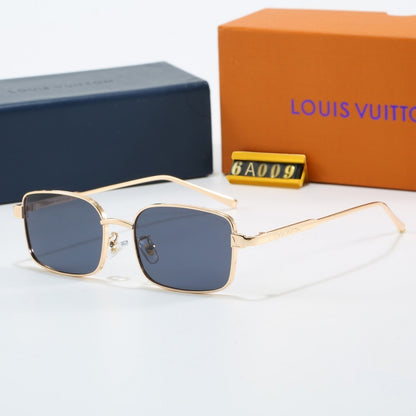 Metal Narrow Square Sunglasses  6A009