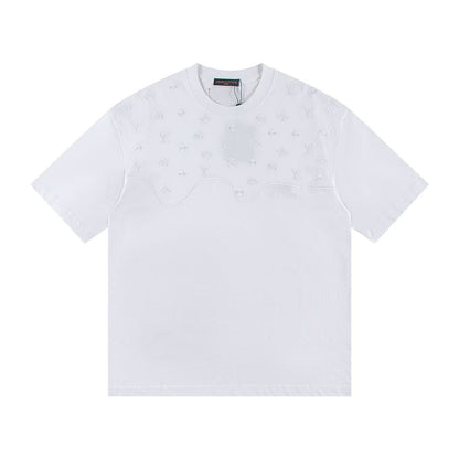 New embroidery splicing t-shirt