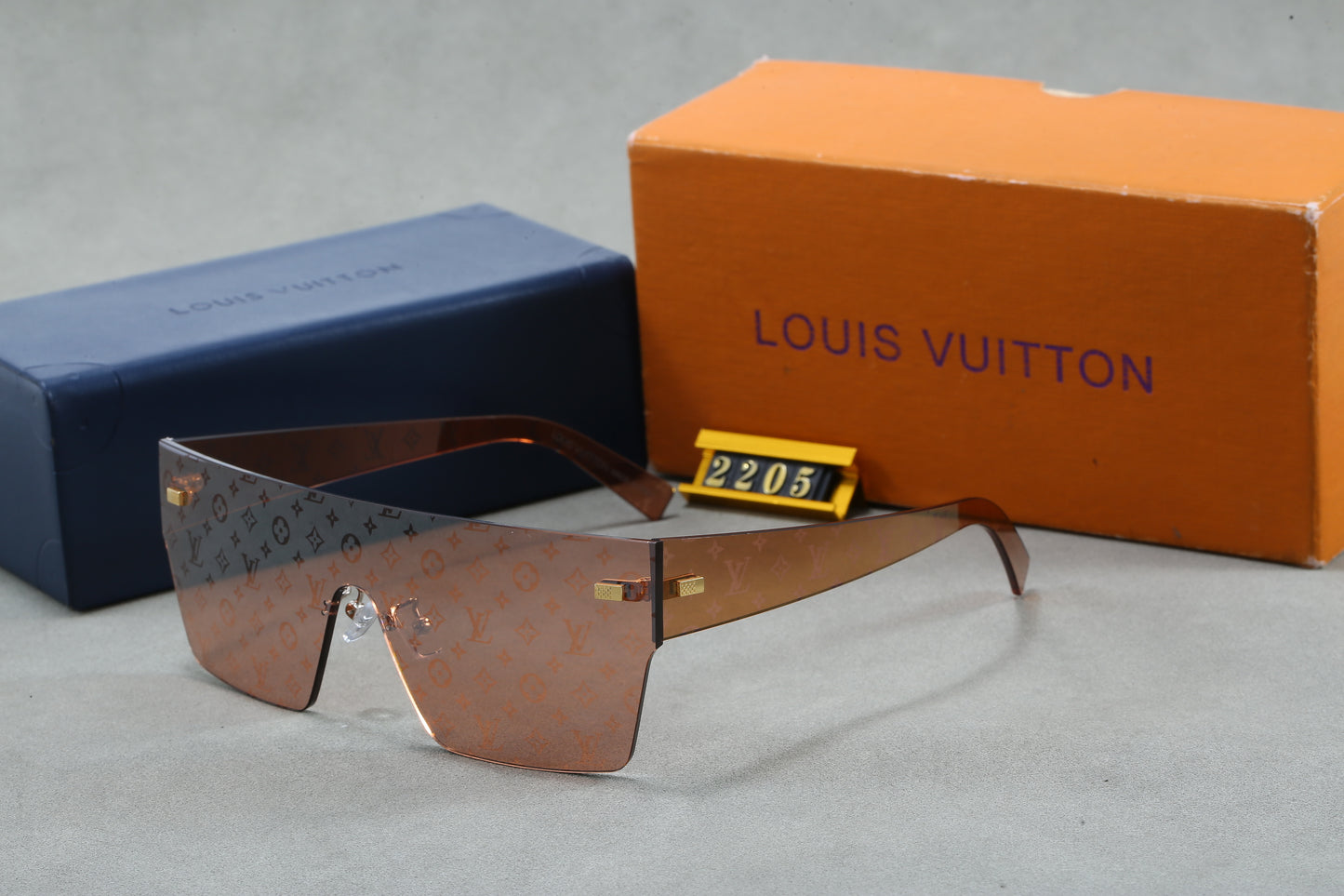 Monogram Integrated Rimless Sunglasses (Model 2205)