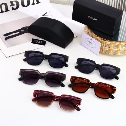 Casual Metal Polygon Sunglasses Fashion Streetwear  3331