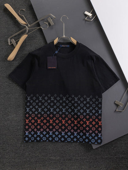Gradient foam printing t-shirt