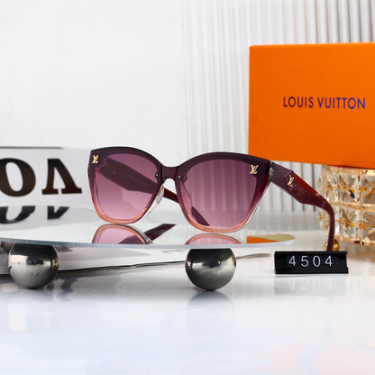 Cat-Eye Sunglasses with Side Metal Logo  4504