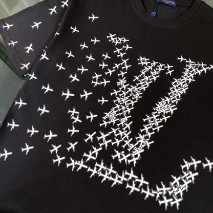 New small plane printing t-shirt