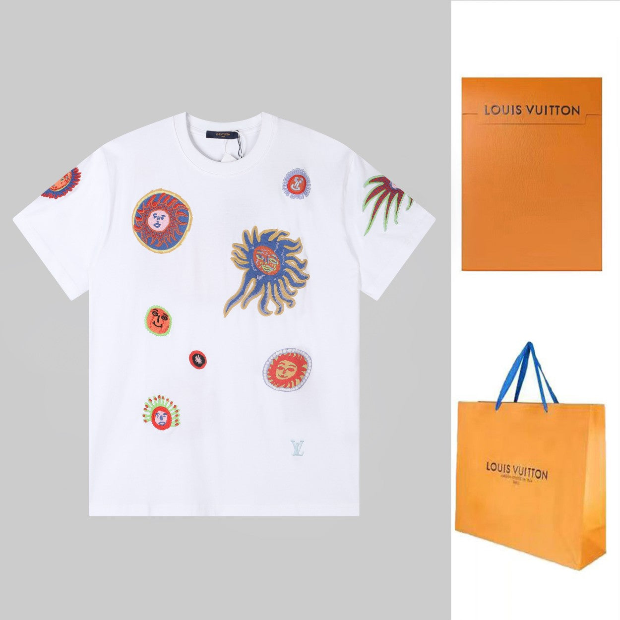 New full-embroidery t-shirt