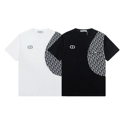 New embroidery splicing t-shirt