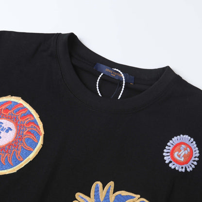 New full-embroidery t-shirt